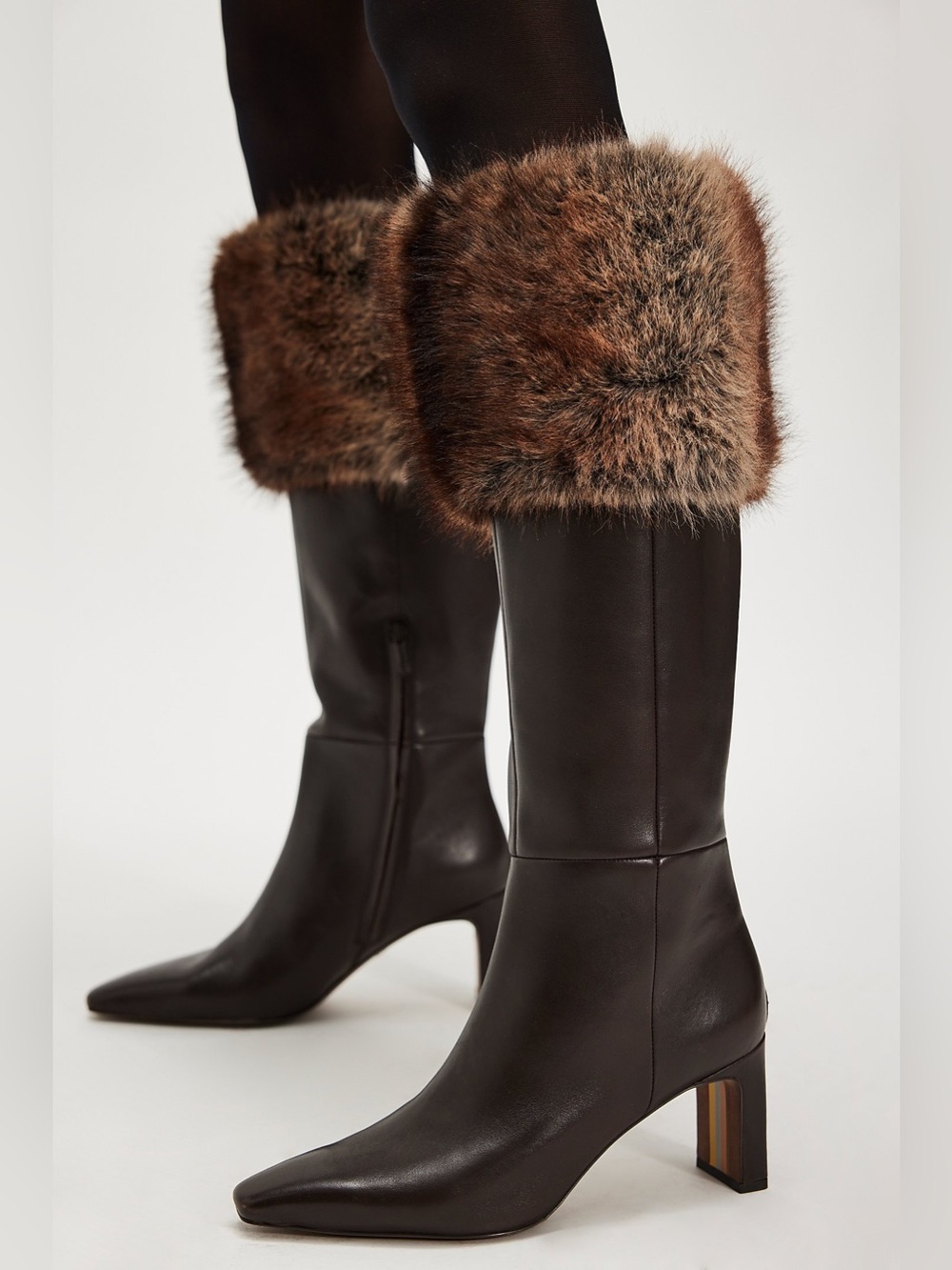 Sam Edelman Sylvia Cozy Wide Calf Fur Cuff Knee High Boot